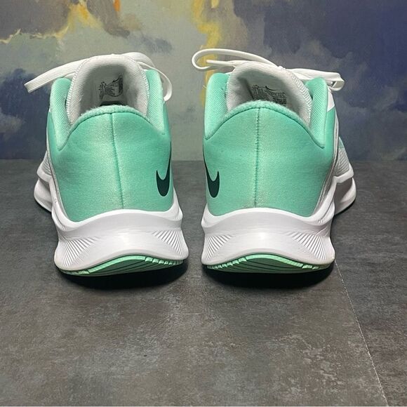 Nike Quest 3 Women's White/Green Running Shoes Size 10.5 - Picture 6 of 16